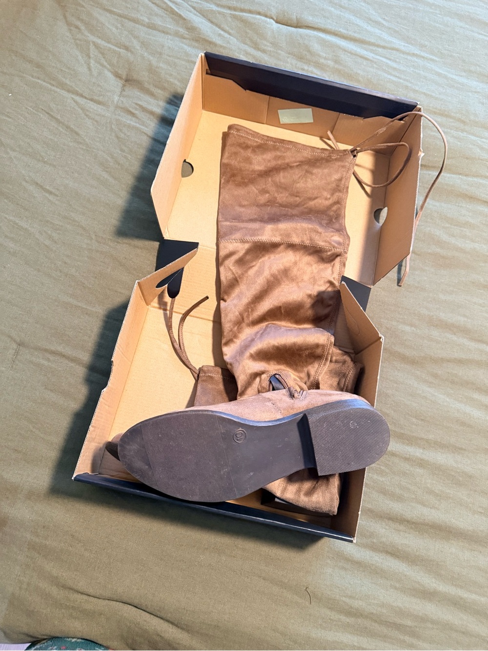 American Eagle Outfitters Over-the-Knee Lace-Up Boots in Brown